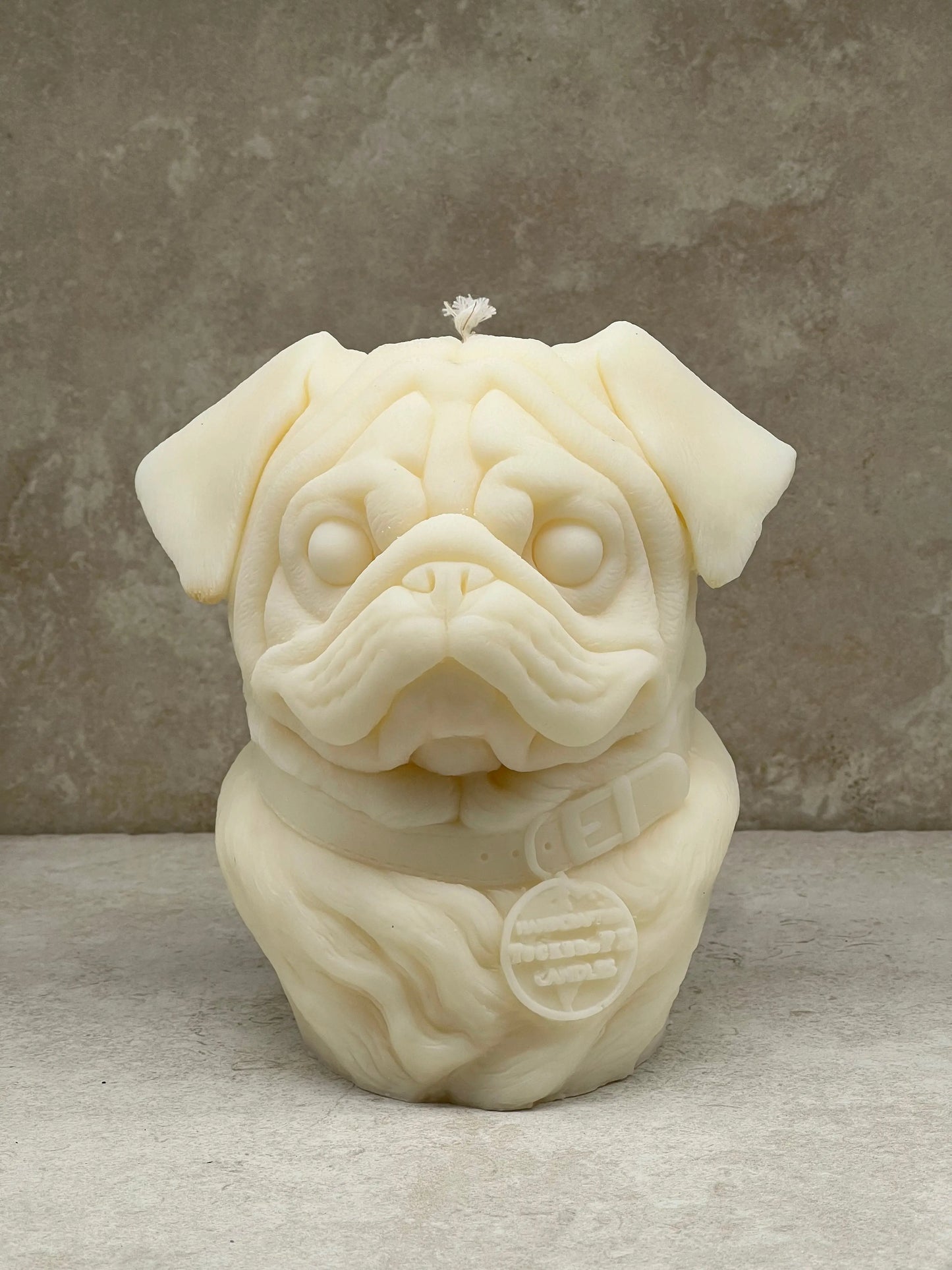 Pug Candle Tuckersfx